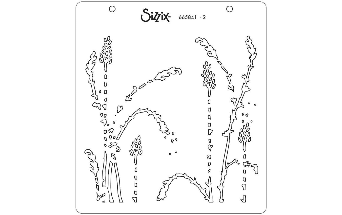 Sizzix Schablone – Wildblumen – 150 × 150 mm