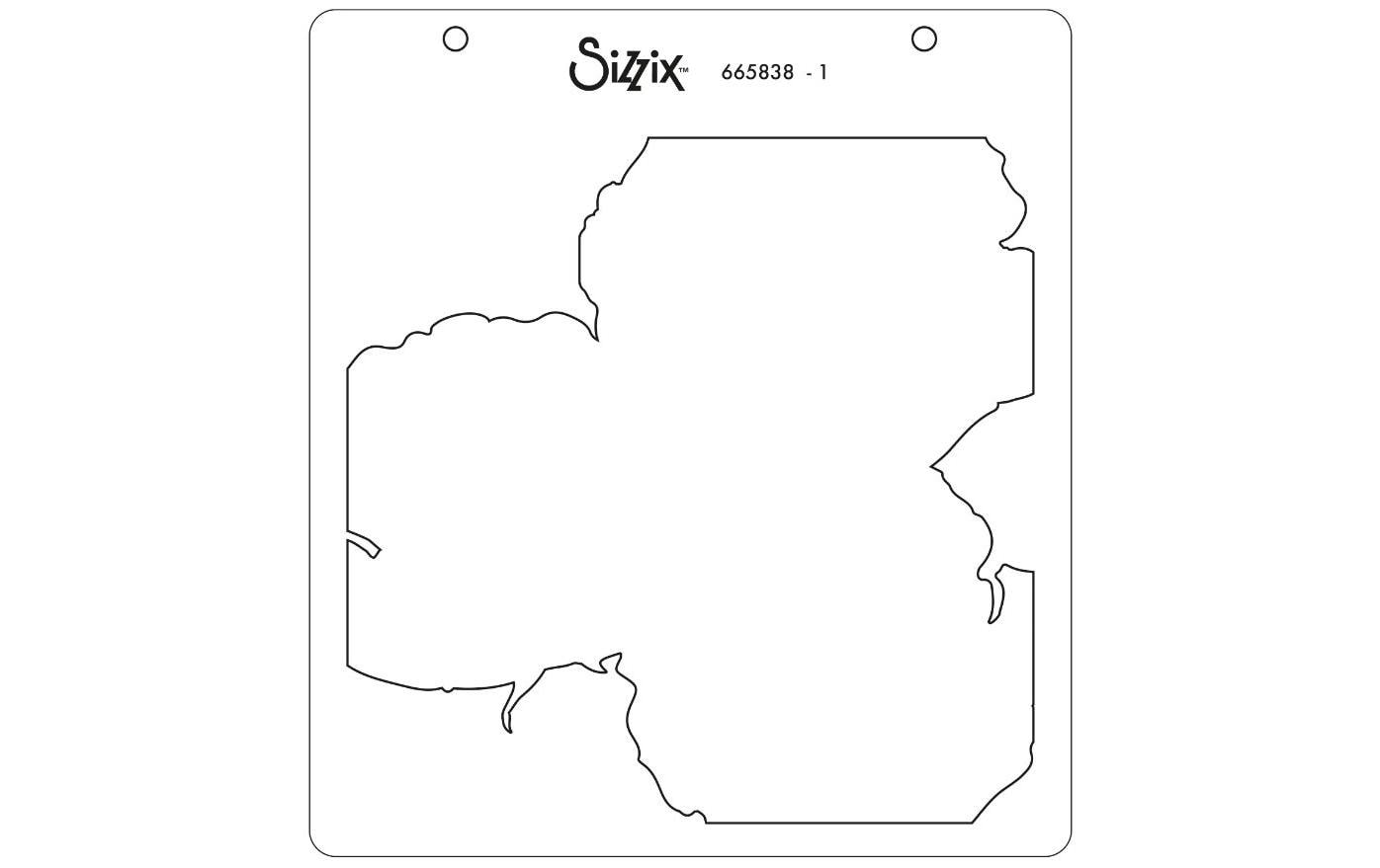 Sizzix Schablone – Pfingstrose – 150 × 150 mm