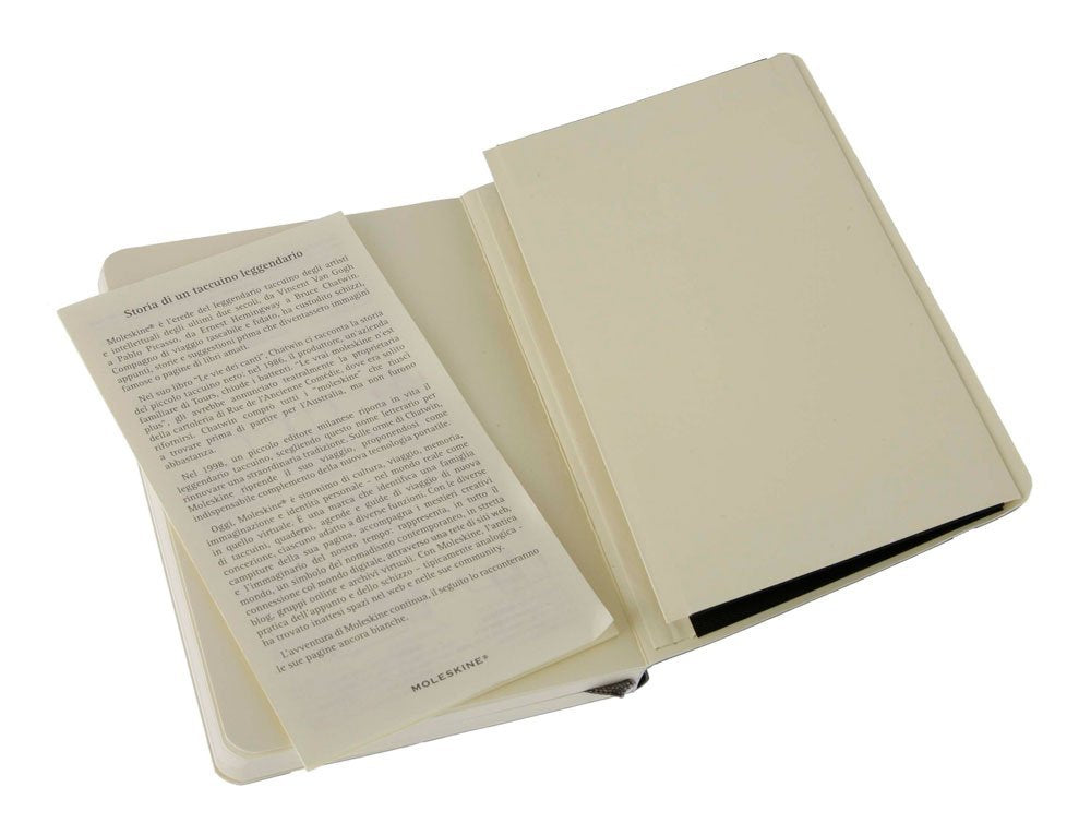 Moleskine Notizbuch Classic, A6, blanko, Fadenheftung, Softcover, 192 Seiten, 70 g/m² – schwarz