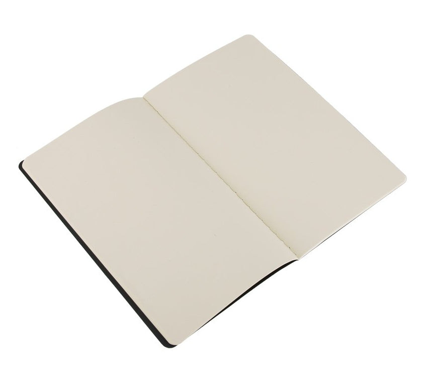 Moleskine Notizheft – 130 × 210 mm, letzte 16 Seiten herausnehmbar, Innentasche, schwarz, 3 Stück