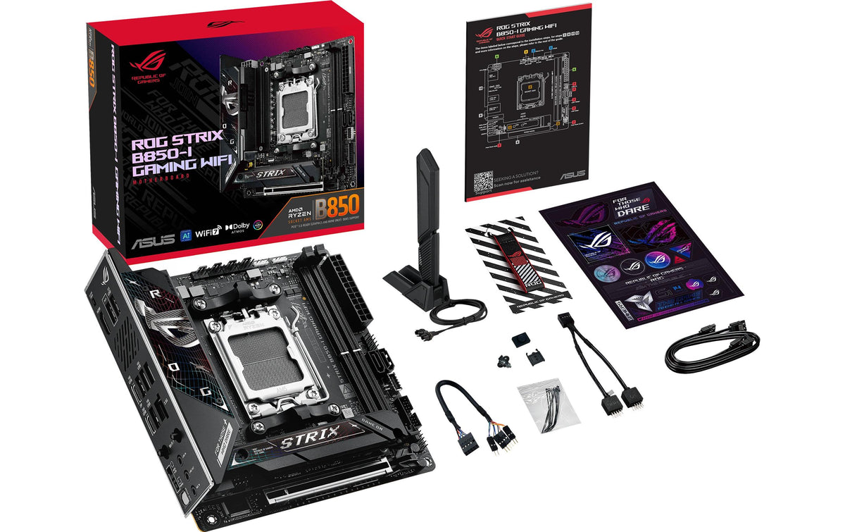 ASUS ROG STRIX B850-I GAMING WIFI – Mainboard – AM5, AMD B850, Mini-ITX, DDR5