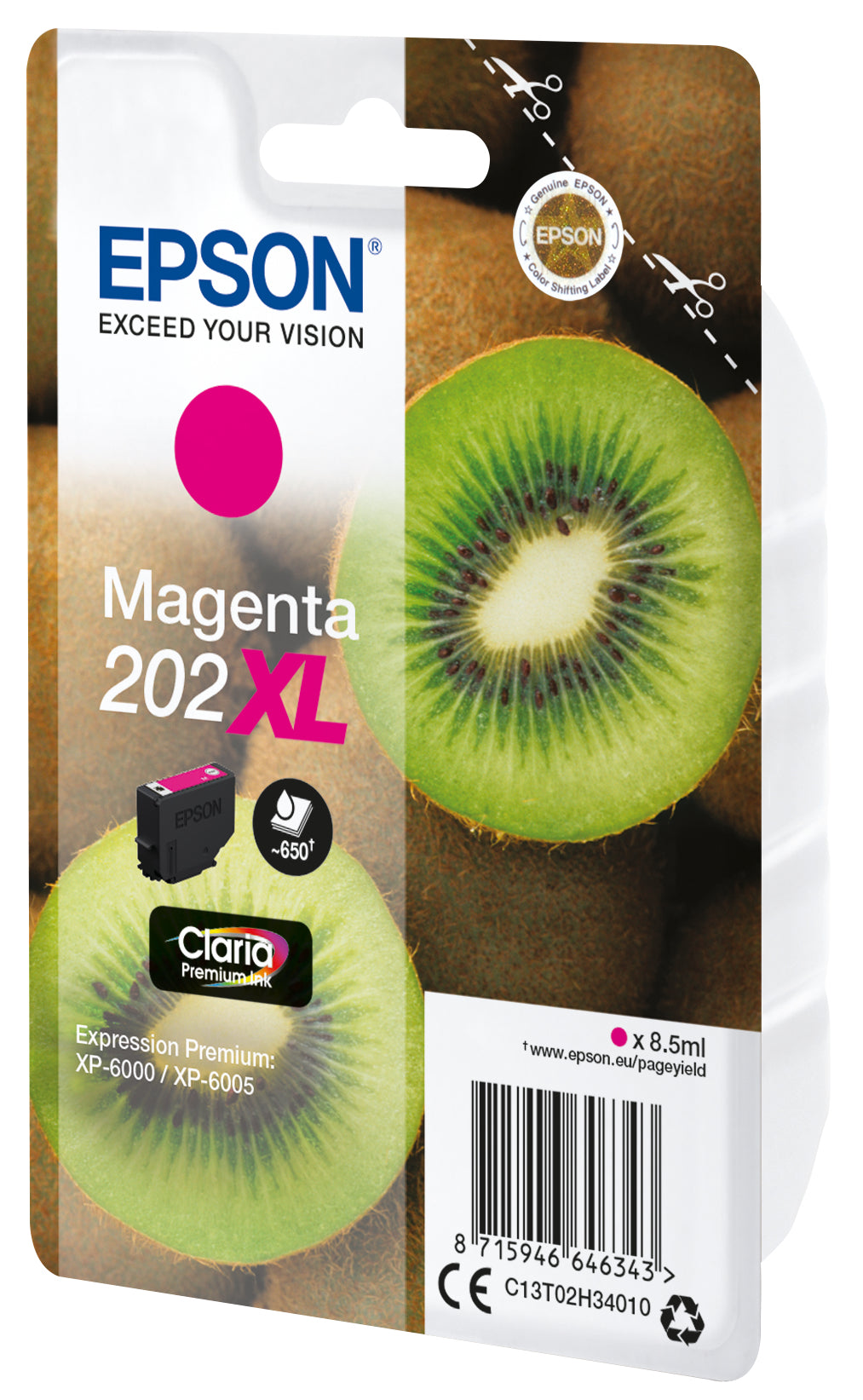 Epson Tintenpatrone 202XL, Magenta, 8,5 ml