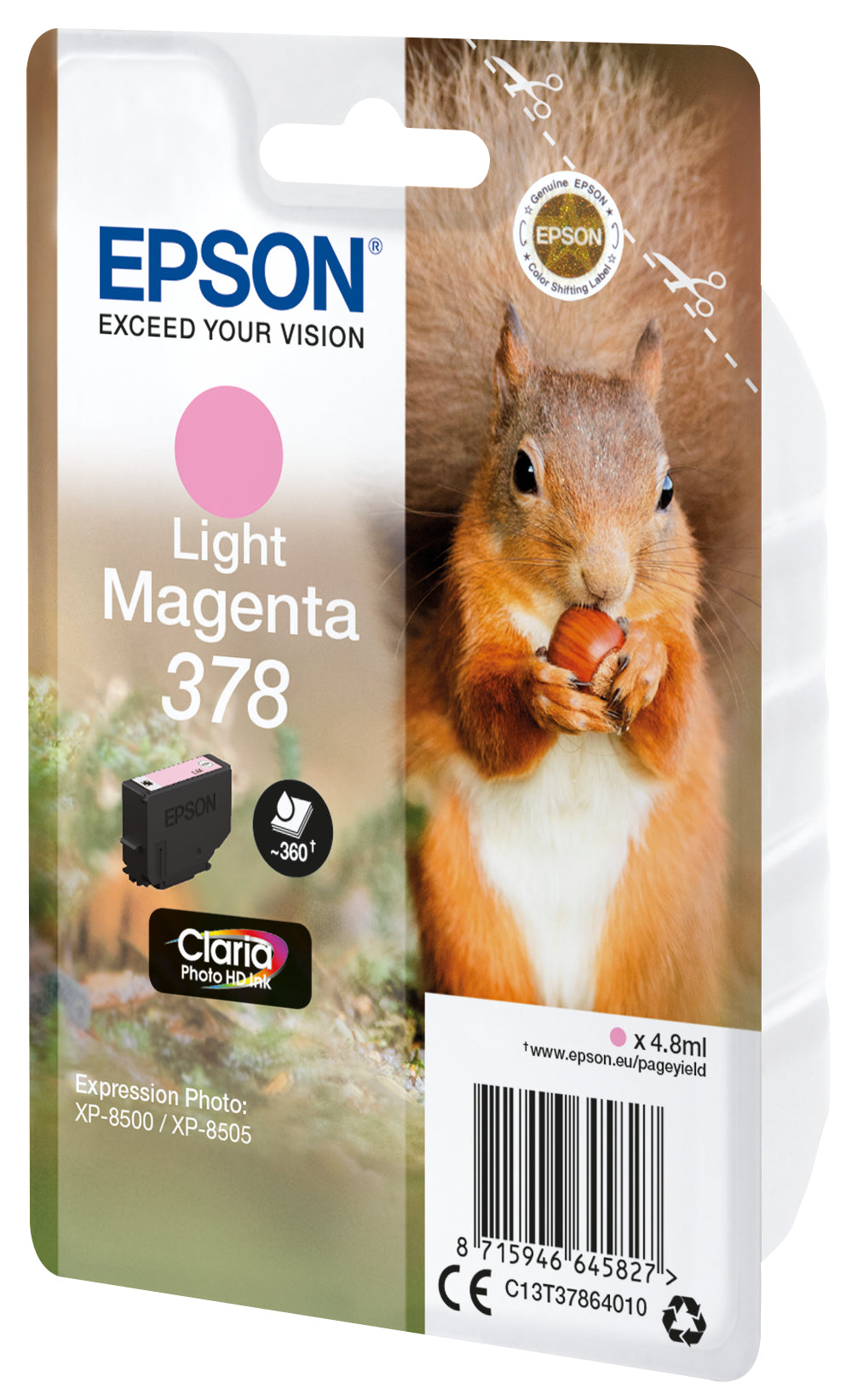 Epson 378 Magenta Tintenpatrone (Original) – 360 Seiten – für Expression Photo XP-8500/HD XP-15000