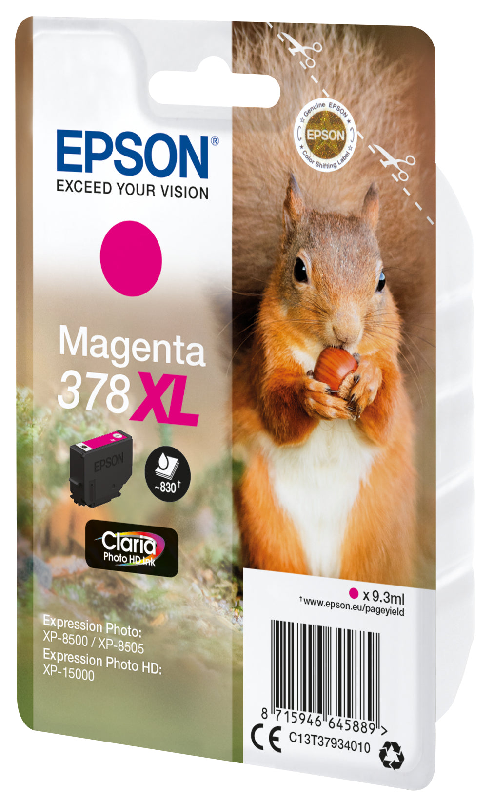 Epson Tintenpatrone 378XL, Magenta, XL, 830 Seiten – für Epson