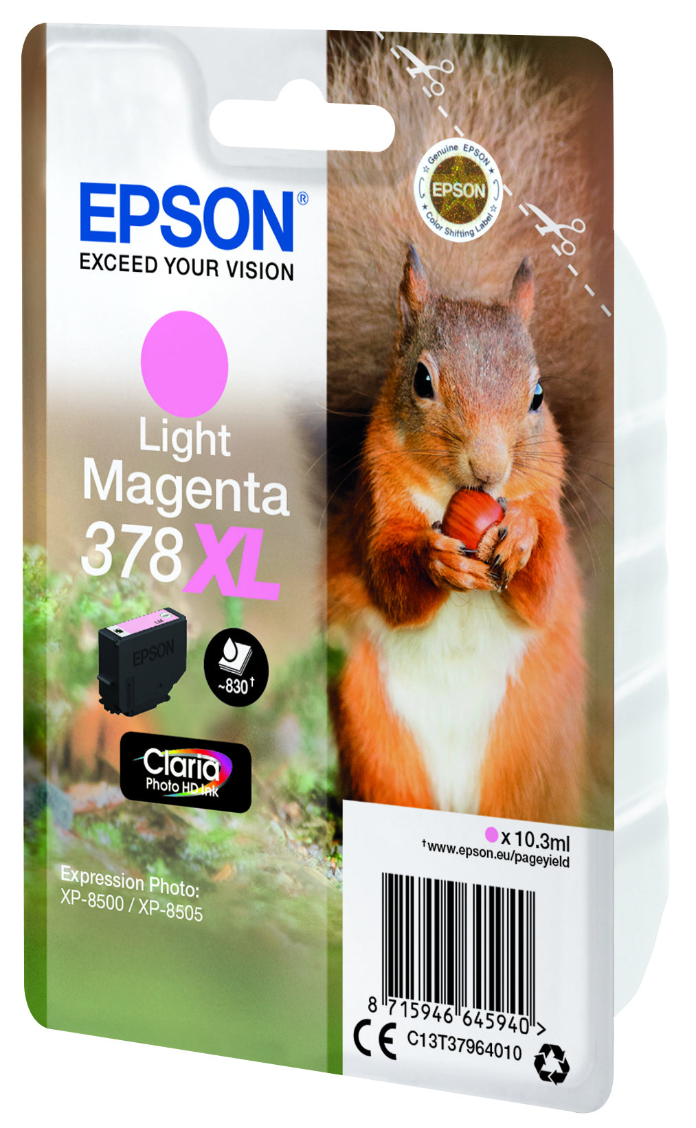 Epson Tintenpatrone 378XL, Magenta, 830 Seiten – für Tintenstrahldrucker/Multifunktionsgeräte