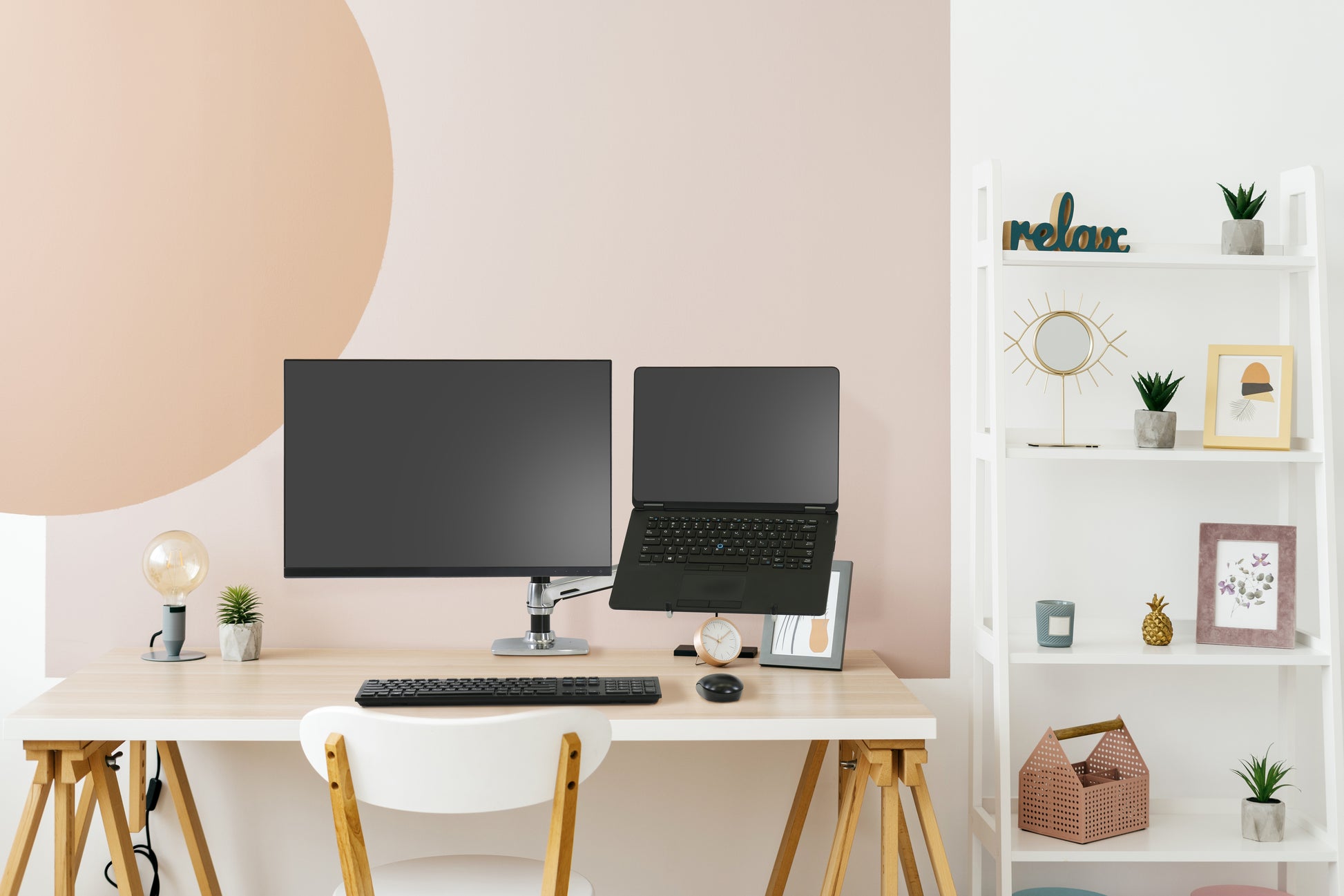Ergotron LX Dual Stacking Arm – Monitorarm, Dual, Hohe Säule, Schwarz, Poliert