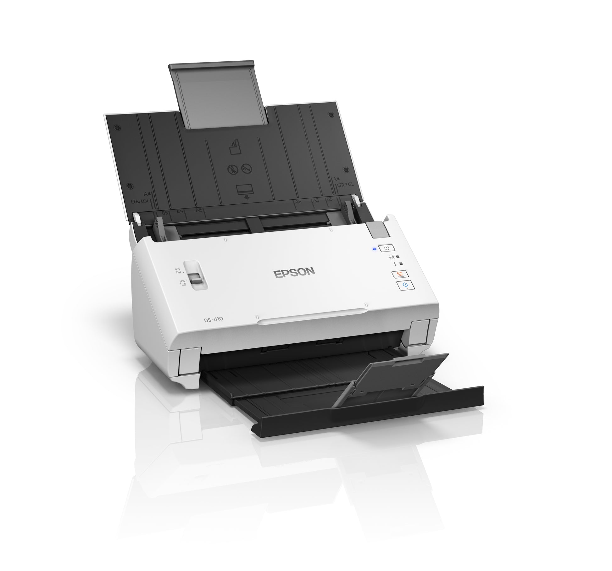 Epson WorkForce DS-410 – Dokumentenscanner, A4, Duplex, 26 ppm, 600 dpi, ADF 50 Blatt, USB