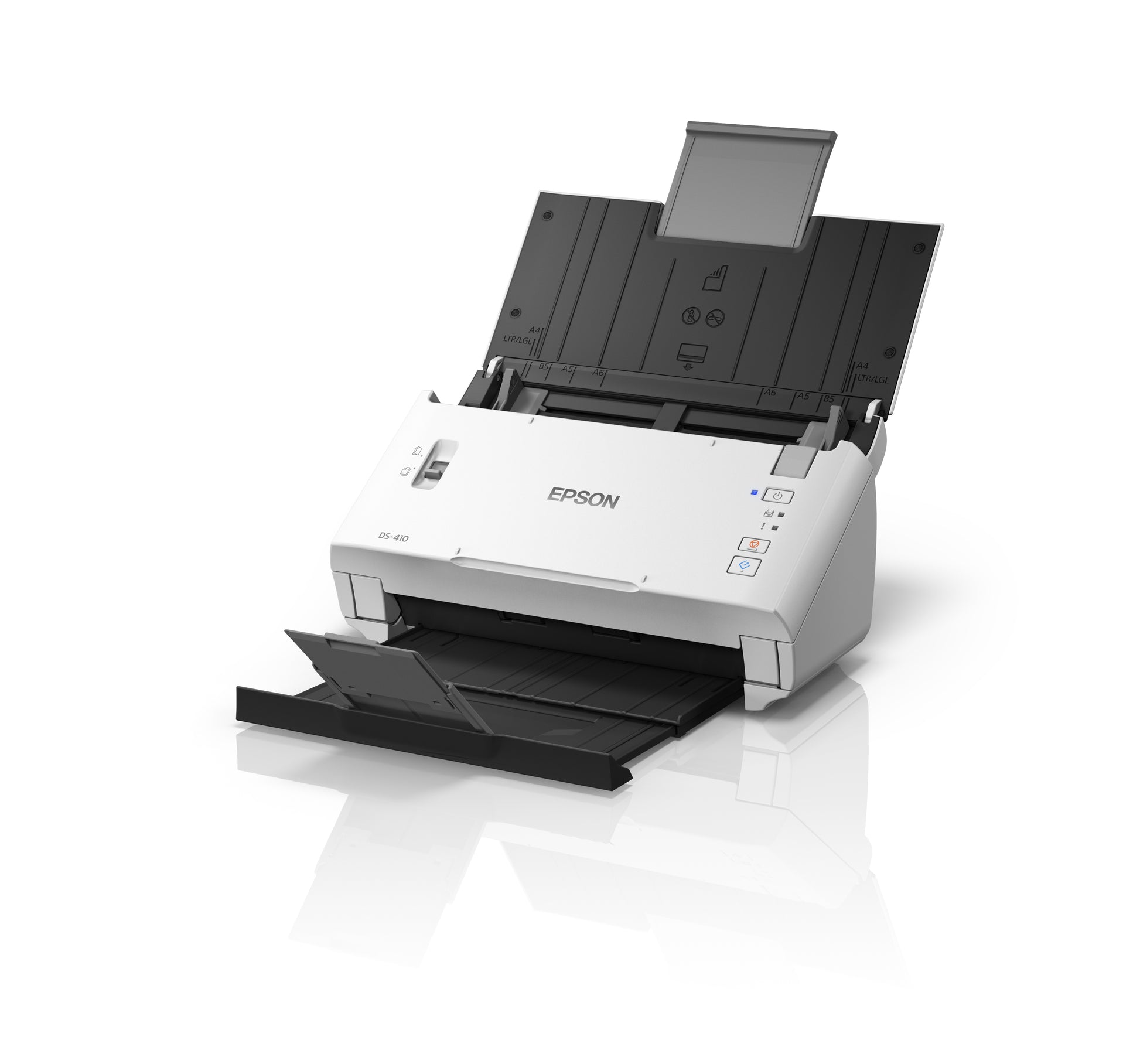 Epson WorkForce DS-410 – Dokumentenscanner, A4, Duplex, 26 ppm, 600 dpi, ADF 50 Blatt, USB