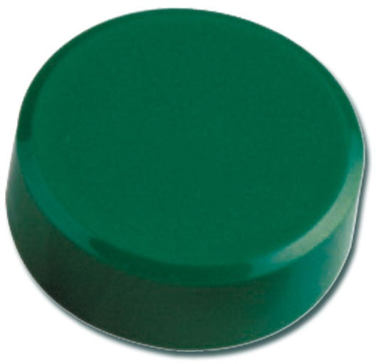 MAULpro Rundmagnete – Ø 30 × 10 mm, grün, Kunststoff, 20 Stk.
