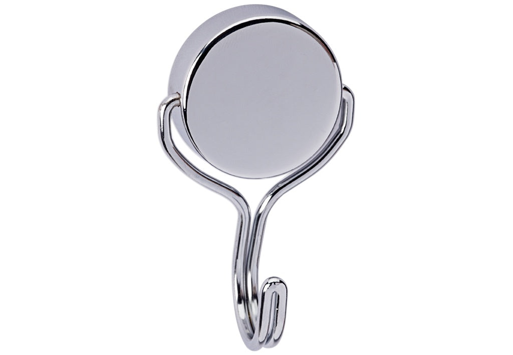 MAUL Magnethaken 6155696 – magnetisch – 30 kg Haftkraft – Ø 38,5 mm – nickel – Stahl – 1 Stk.