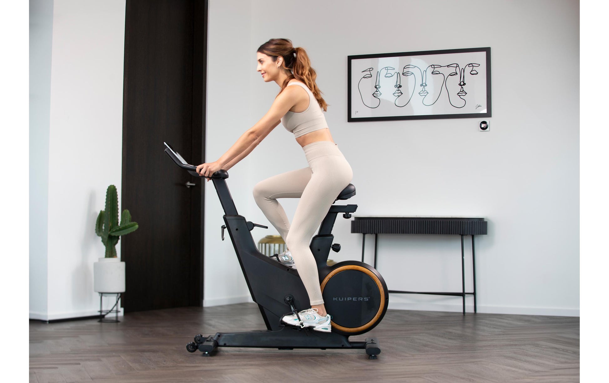 Kuipers Roller-Fahrrad-Trainer S3, 16 kg Schwungmasse, 150 kg Belastbarkeit – Schwarz