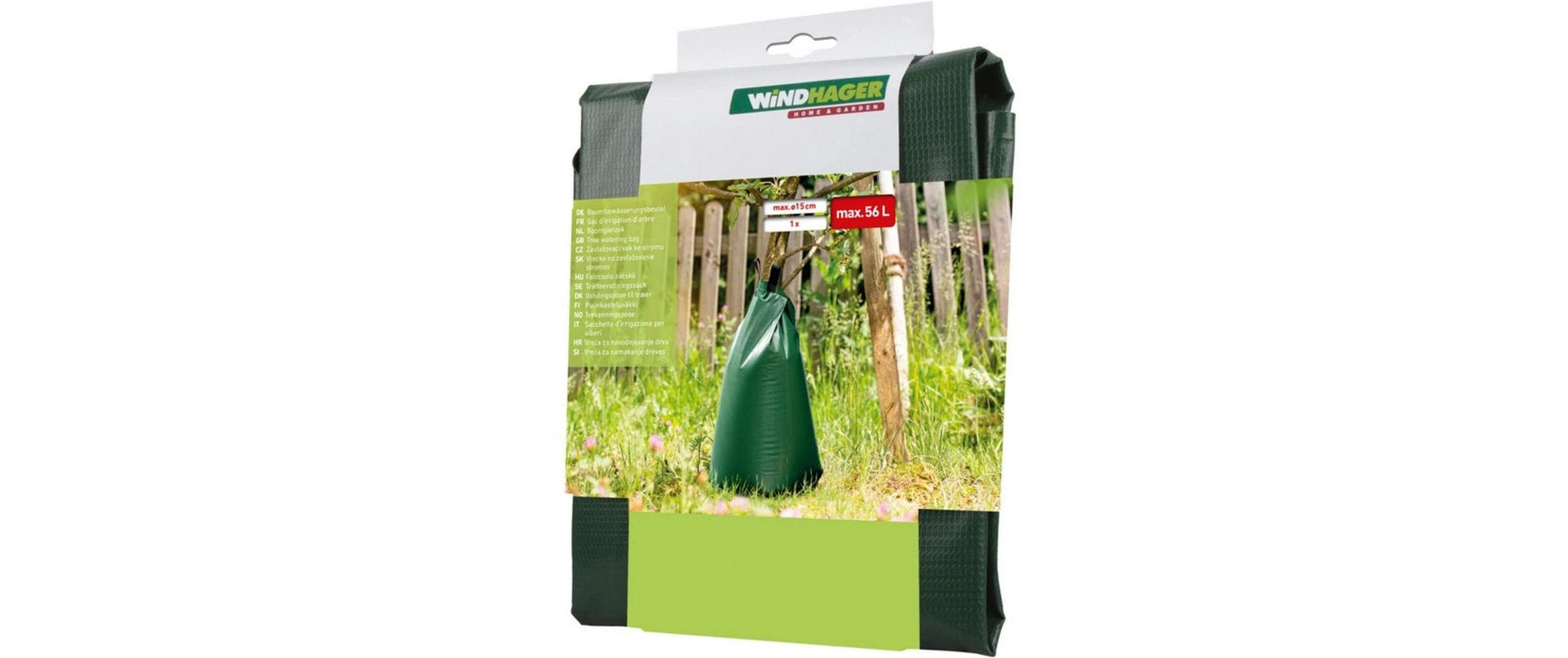 Windhager Baumbewässerungsbeutel – 56 l, Grün, 1 Stück