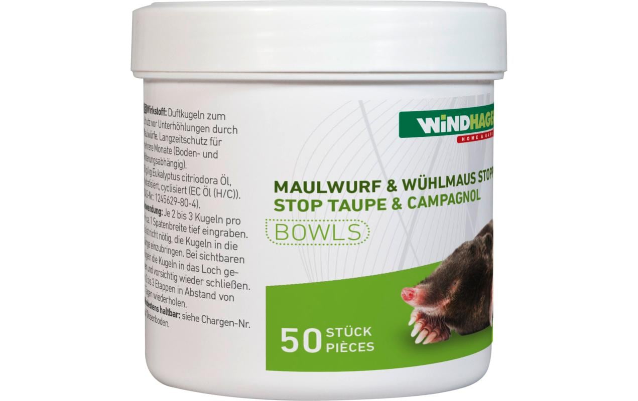 Windhager Maulwurfabwehr – Granulat – Grün – für Maulwürfe