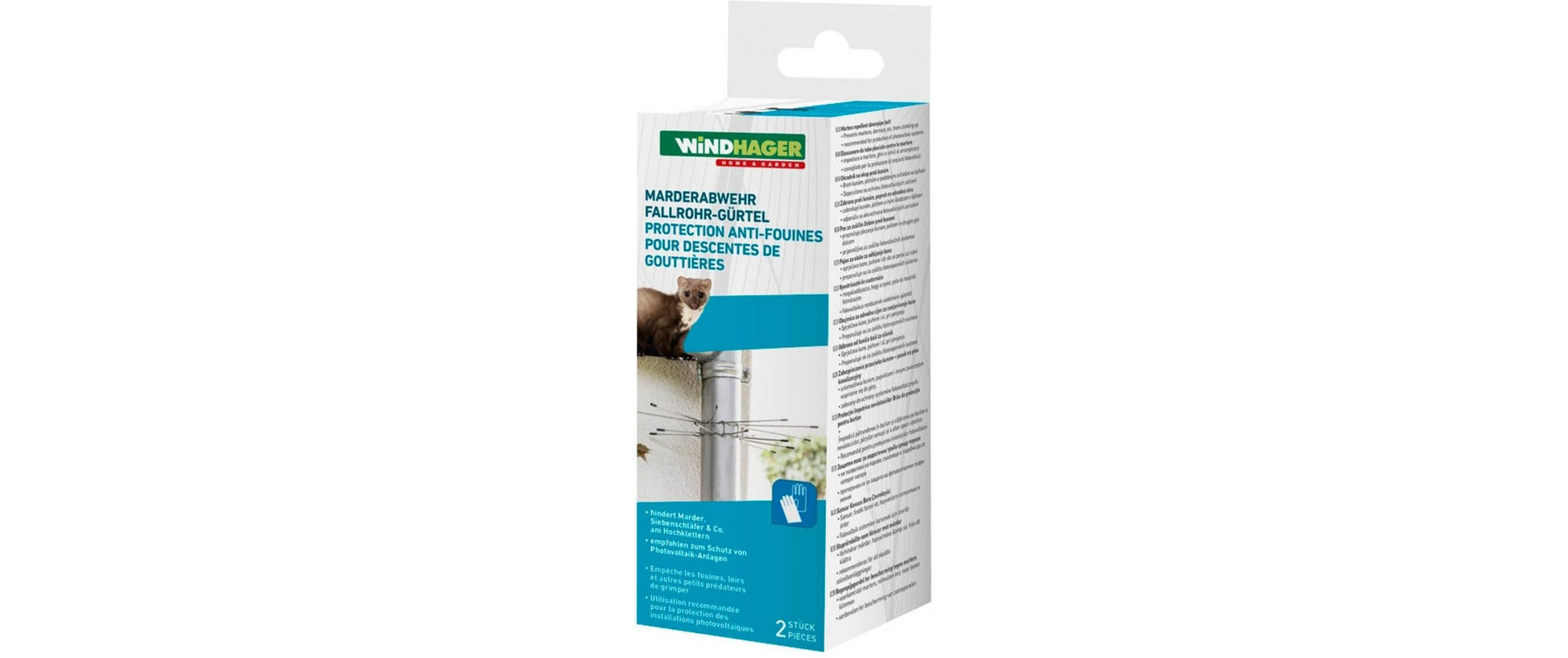 Windhager Marderabwehr – Drahtgitter – Edelstahl – Silber – 2 Stk. – für Marder