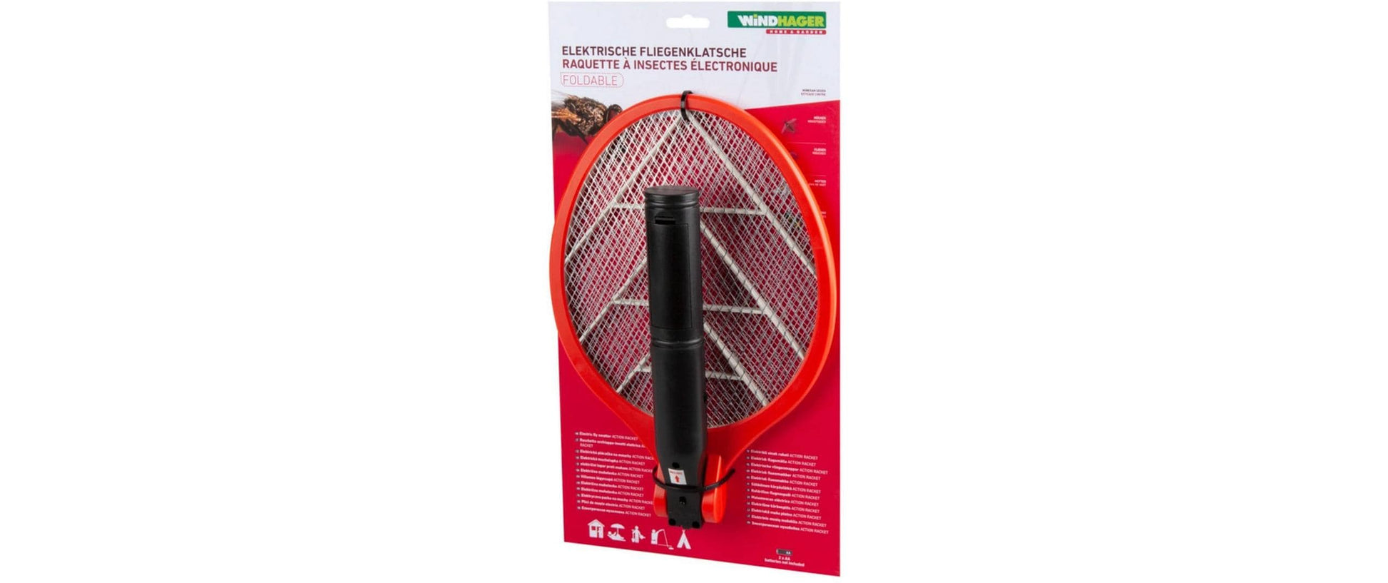 Windhager Insektenfalle – 21,5 × 40,5 cm – schwarz, rot – für Fluginsekten