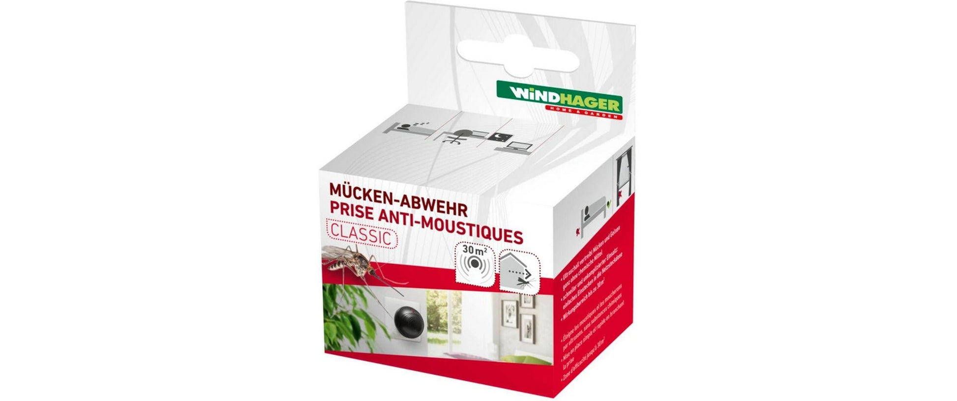 Windhager Mücken-Abwehr Classic Insektenfalle – schwarz – für Mücken