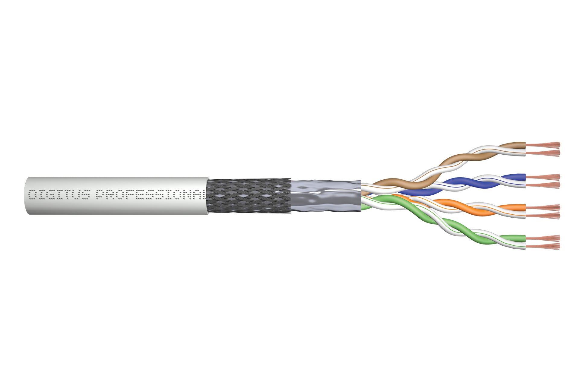 Digitus CAT5E Patchkabel – 305 m, Grau, geschirmt (SF/UTP)