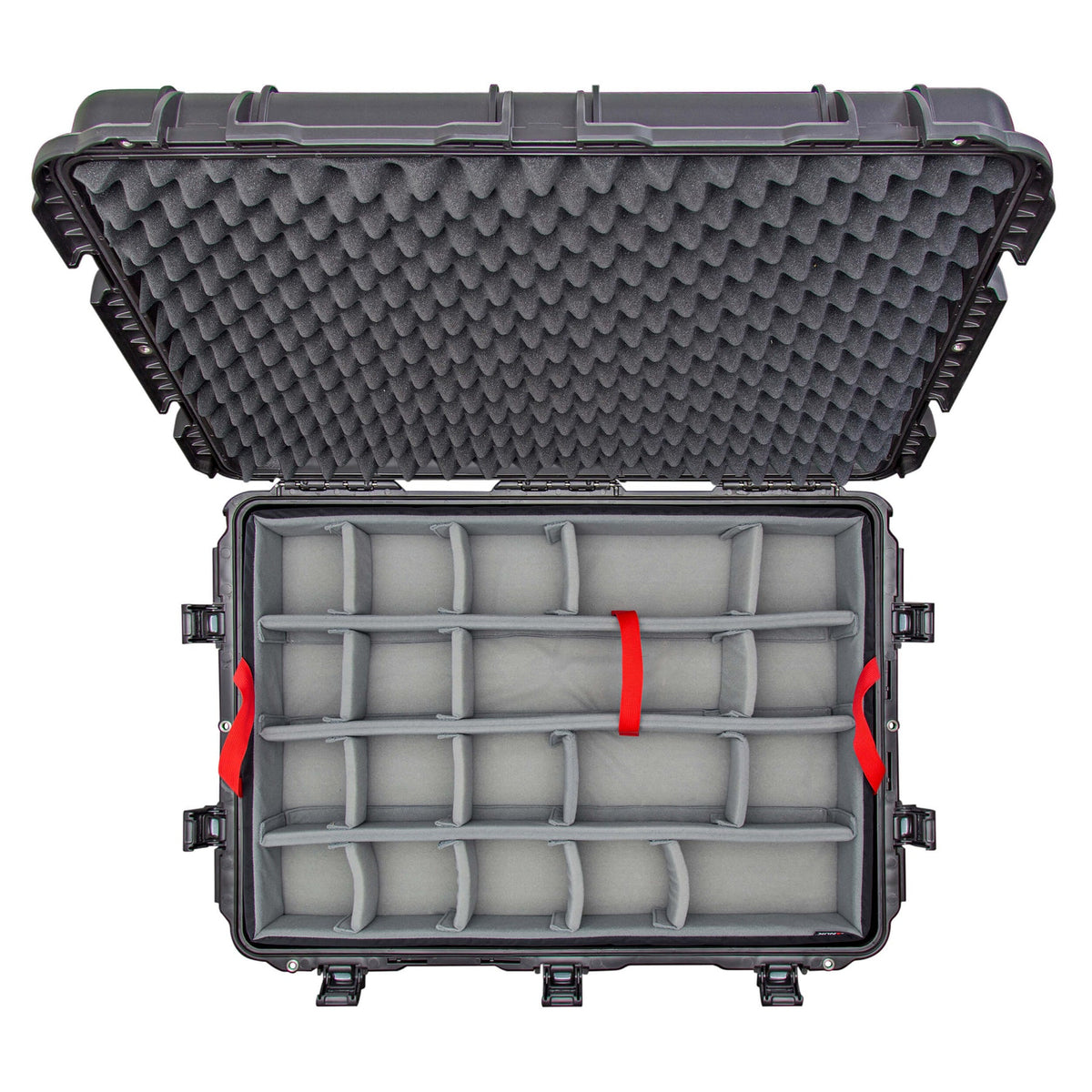Nanuk Schutzkoffer 975 TW – schwarz, 61,7 × 50,0 × 85,1 cm