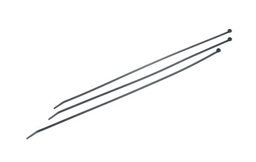 VR Technics Kabelbinder, 430×4,8 mm, 100er-Pack, selbstverlöschend (UL94 V2), -35°C bis +85°C – schwarz