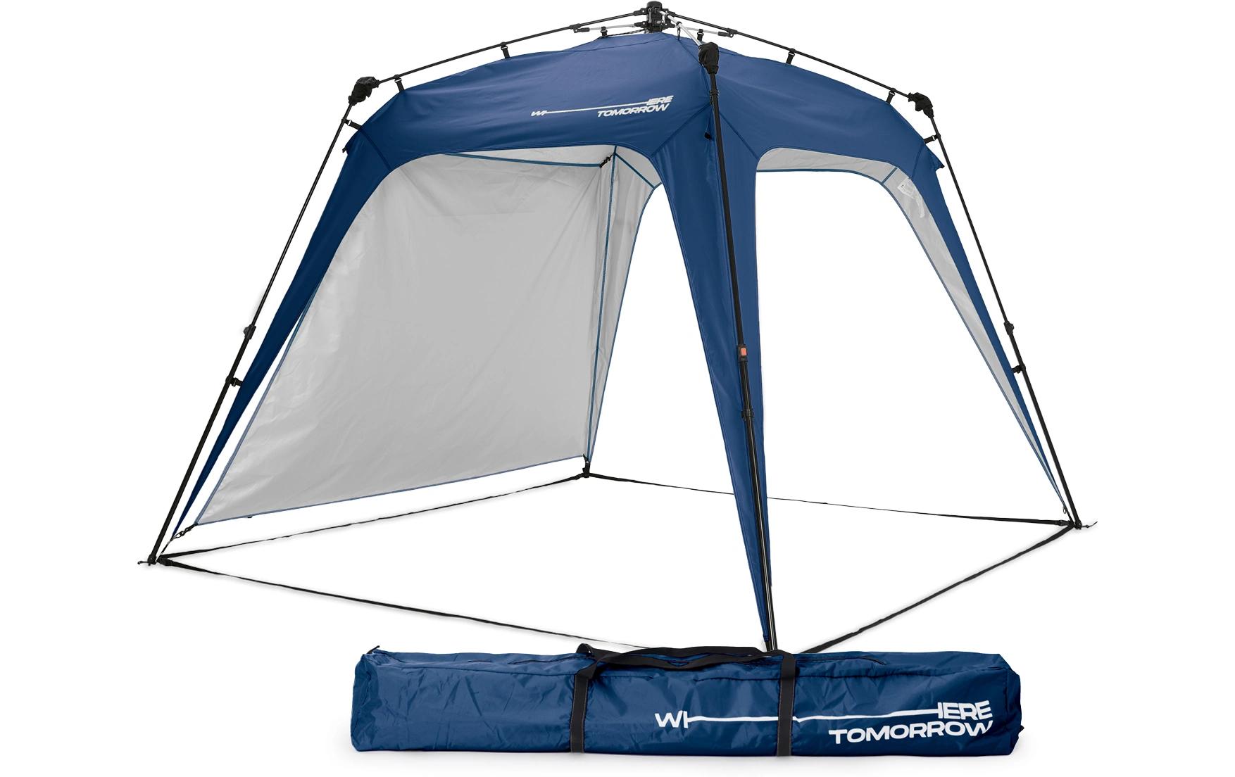 Where Tomorrow – Pop-up Pavillon – Wasserfest, UV-Schutz – 250×190×250 cm – Blau – Polyester