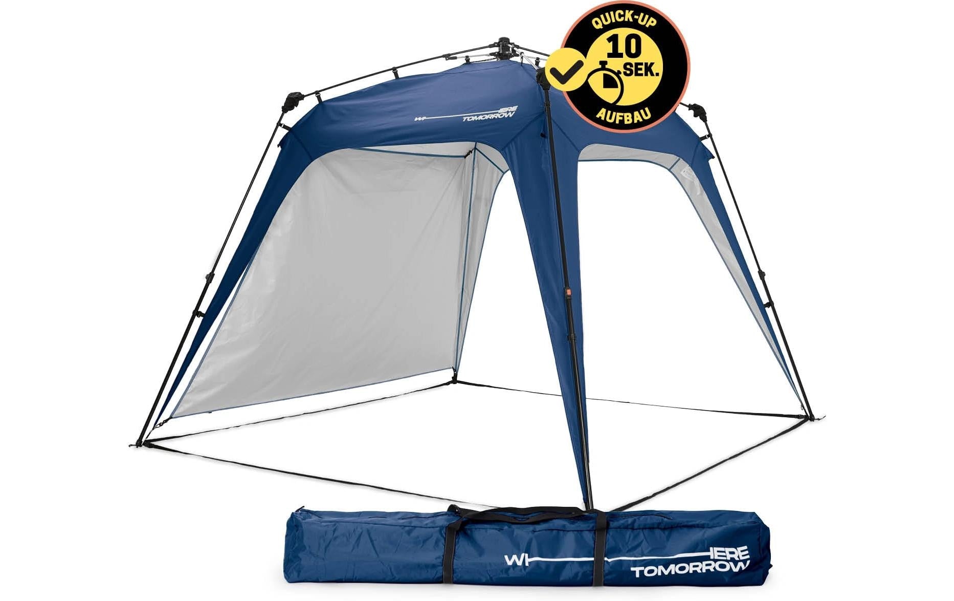 Where Tomorrow – Pop-up Pavillon – Wasserfest, UV-Schutz – 250×190×250 cm – Blau – Polyester