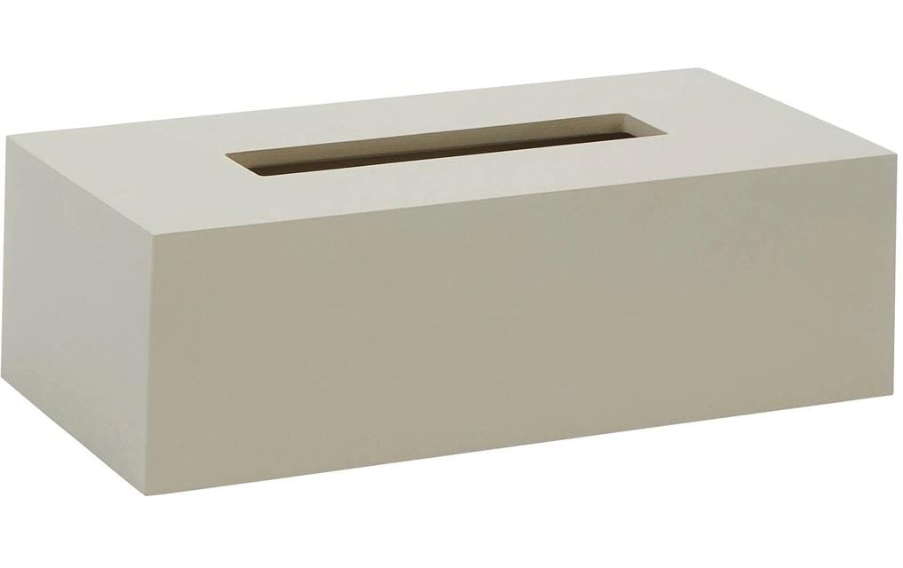 Aquanova Kosmetiktuchbox Moon – Tisch, Polymarmor (Polyresin), 26,5×13,3×8 cm, Beige