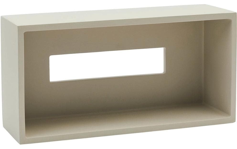 Aquanova Kosmetiktuchbox Moon – Tisch, Polymarmor (Polyresin), 26,5×13,3×8 cm, Beige