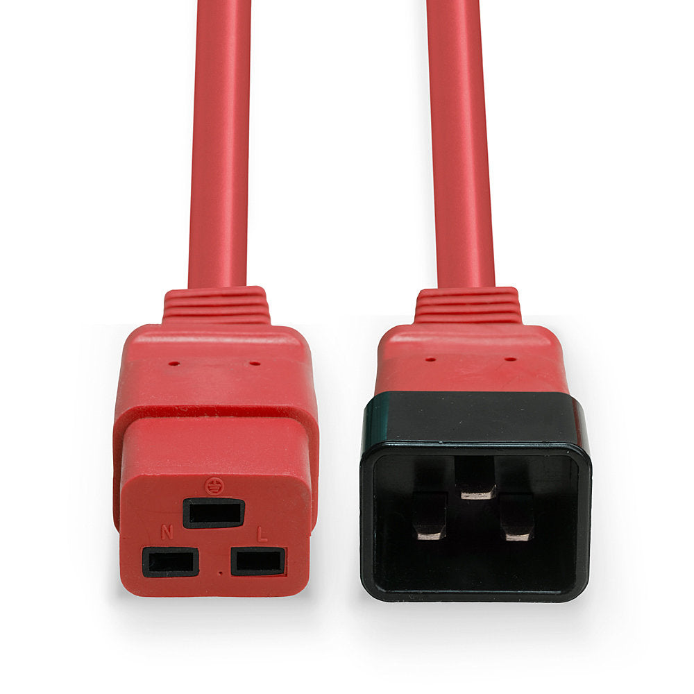 Lindy Netzkabel, IEC C19 auf IEC C20, 3 m, Rot