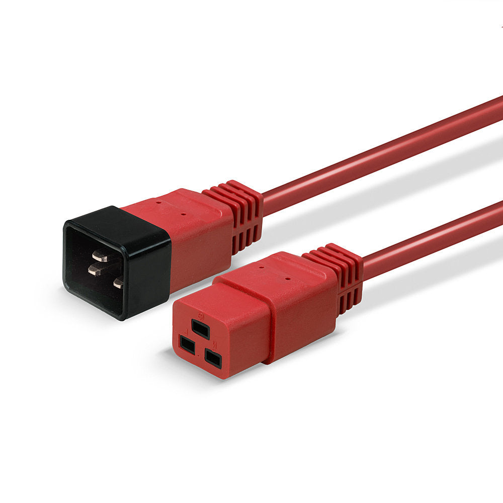 Lindy Netzkabel, IEC C19 auf IEC C20, 3 m, Rot