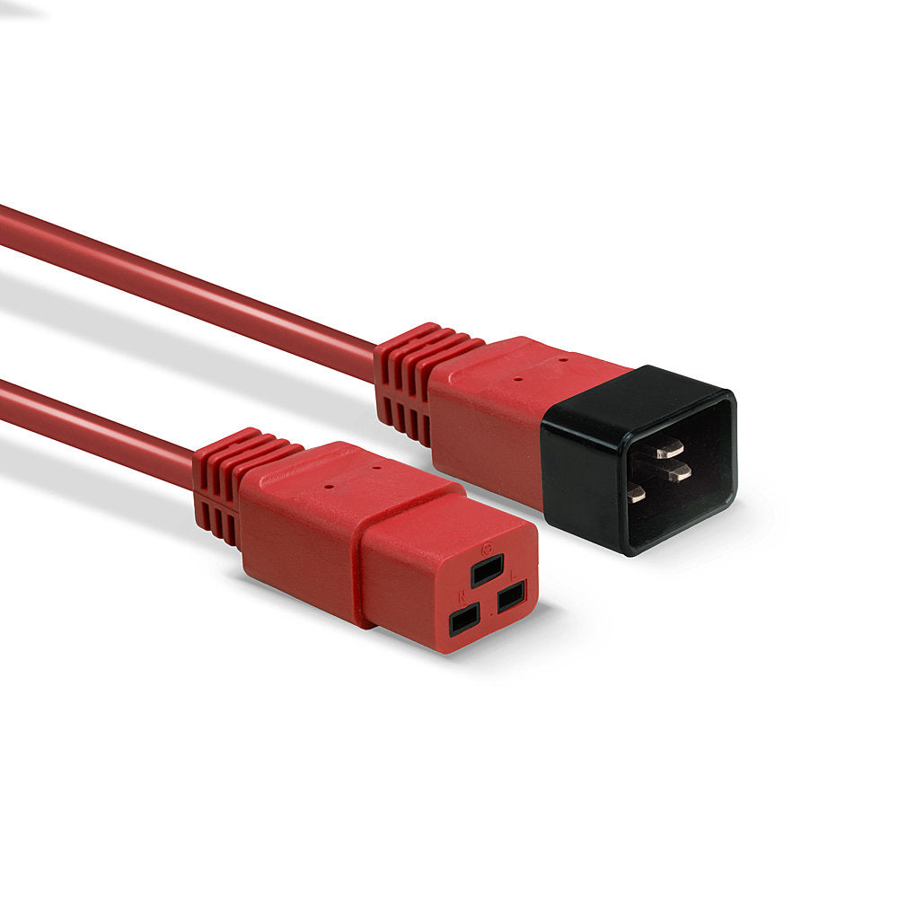 Lindy Netzkabel, IEC C19 auf IEC C20, 3 m, Rot