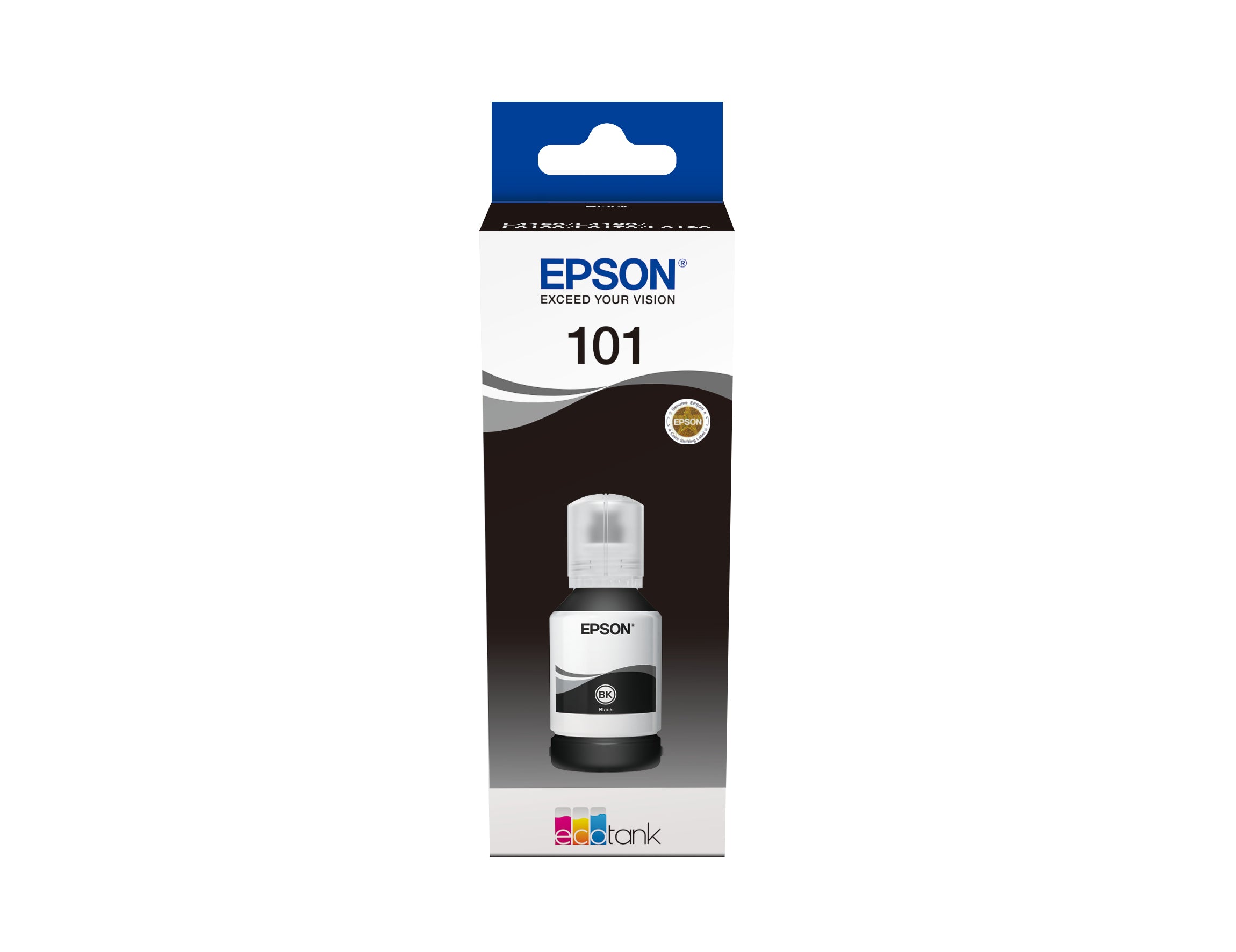 Epson 101 Schwarz Tintenpatrone (Original) – 127 ml – für EcoTank L6170/L4160/L4150 …