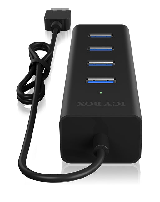 ICY BOX IB-HUB1409-U3 USB-Hub – 4× USB-A, für Windows/Mac/Linux