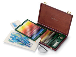Faber-Castell Aquarellbuntstift Albrecht Dürer, mehrfarbig, 48er-Etui – mit Radiergummi, Spitzer, Pinsel
