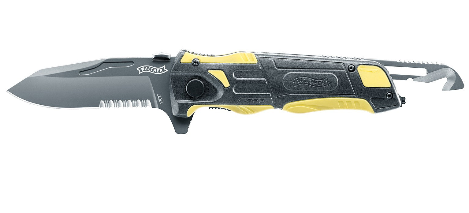 Walther Klappmesser 90 mm, 12C27 Sandvik Stahl, Liner-Lock