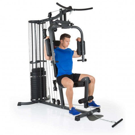 HAMMER Ultra – Kraftstation, 130 kg, 60 kg Gewichteblock – Schwarz