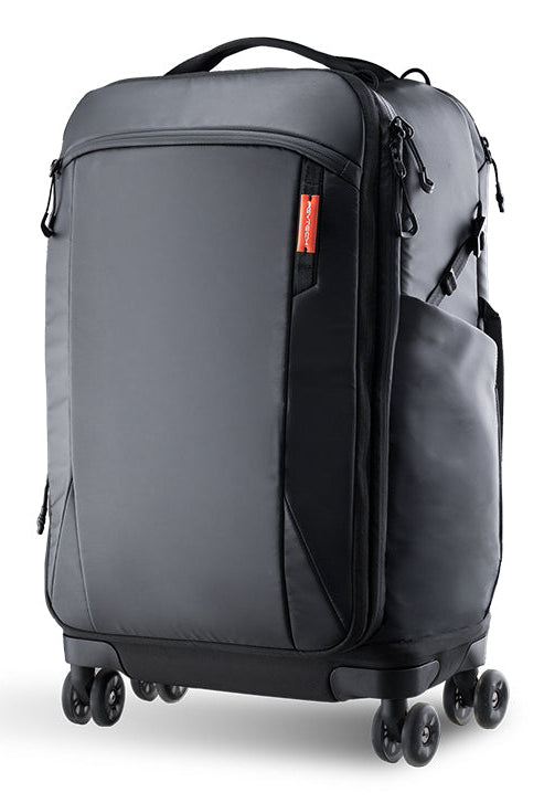 PGYTECH P-CB-180 Kamerarucksack (Roller) – 4 Rollen, Trolleygriff, Regenschutz – Schwarz