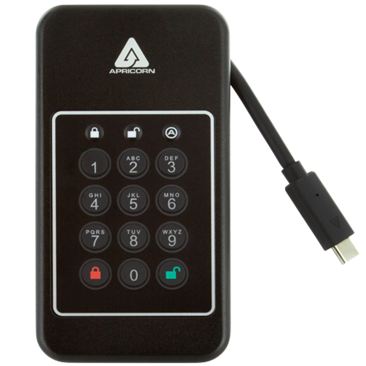 Apricorn Aegis NVX – NVMe SSD, USB-C 3.2 Gen 1, 1000 MB/s, IP68