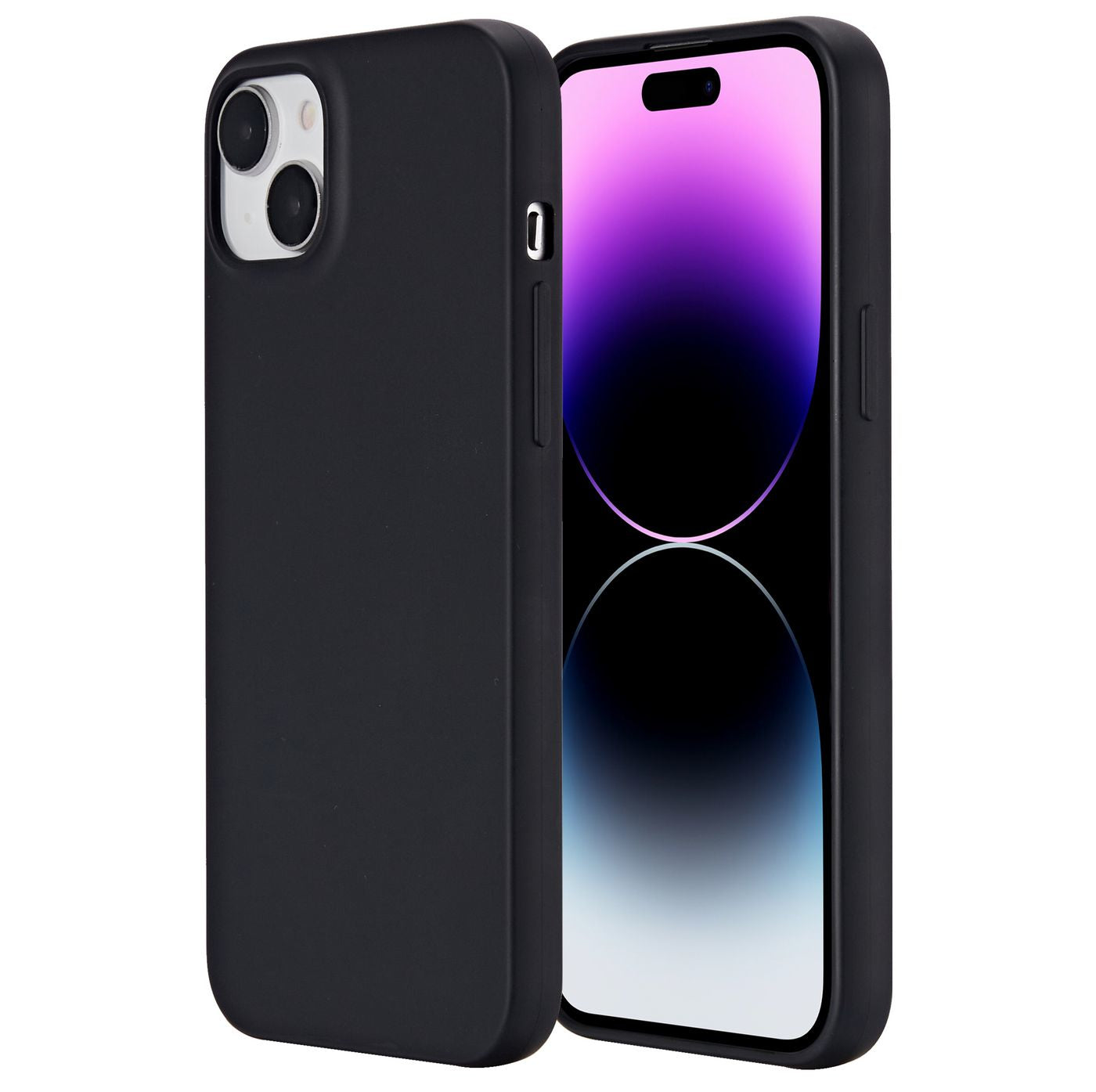 eSTUFF INFINITE (GRS) VIENNA Backcover – für Apple iPhone 15 Plus, TPU, Schwarz