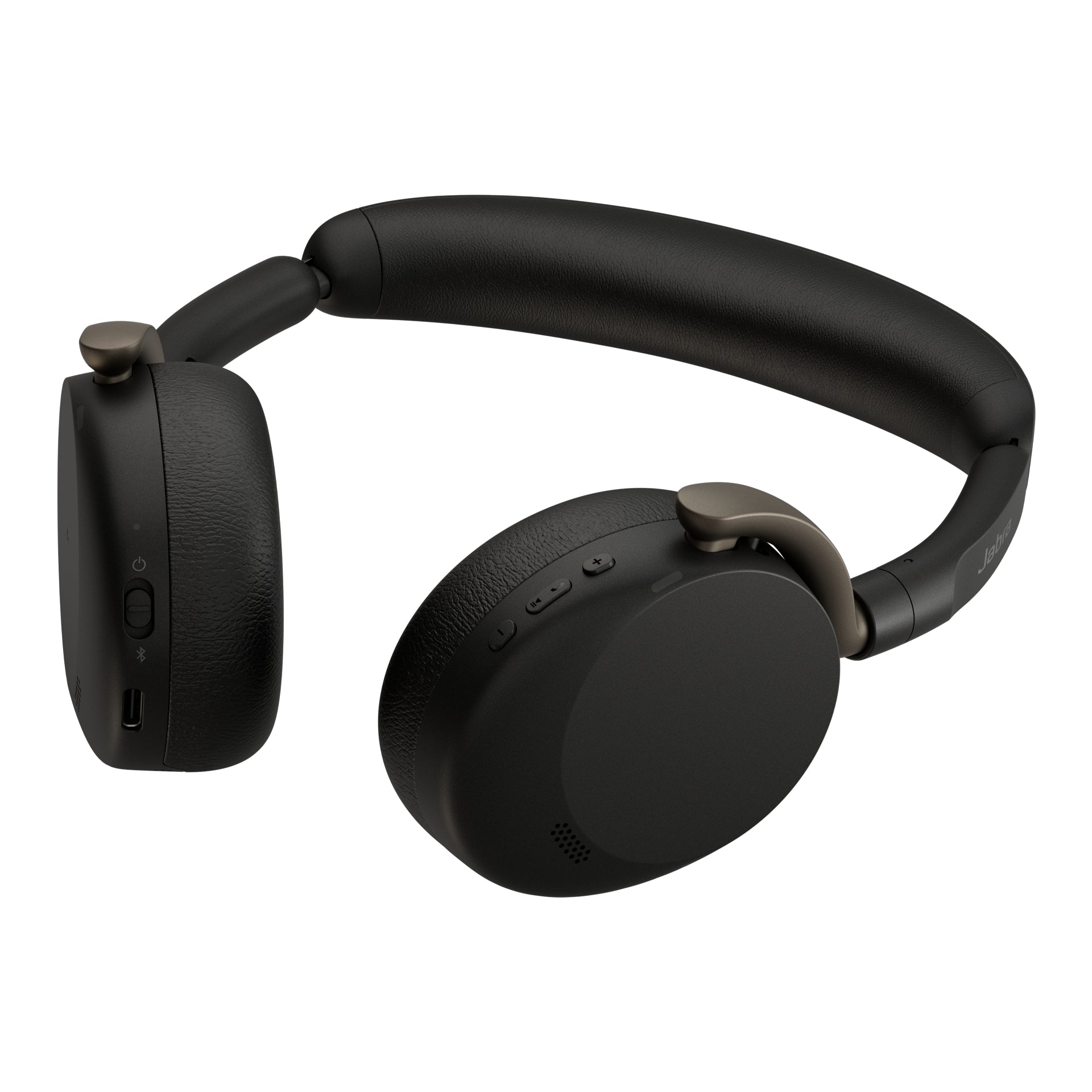 Jabra Evolve3 65 Flex UC Office-Headset – On-Ear, BT, MS Teams zertifiziert, mit USB-C-Dongle, Schwarz
