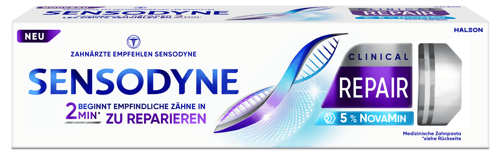 Sensodyne Zahnpasta Clinical Repair – mit Fluorid – 75 ml
