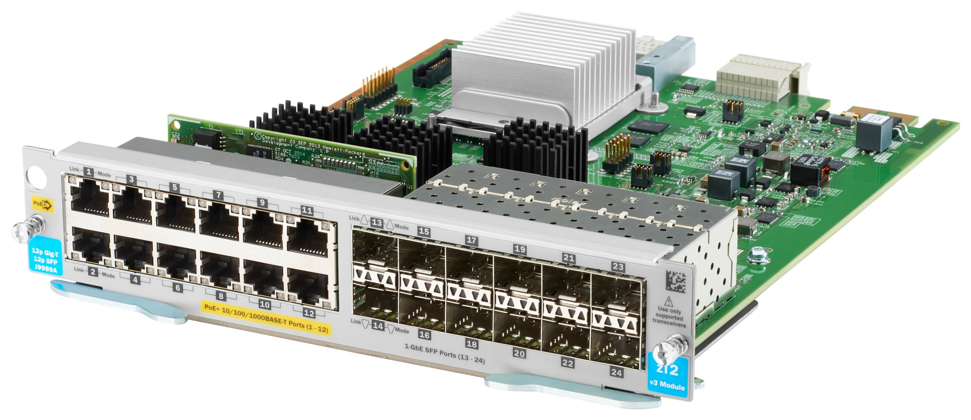 HPE J9989A – Managed Switch – 12×GbE, 12×SFP, PoE+