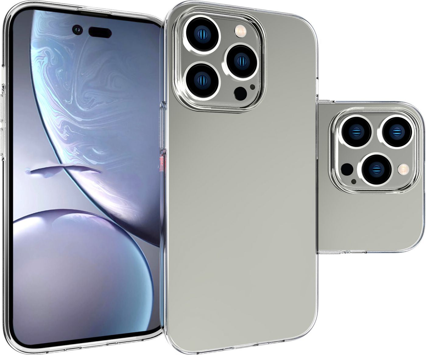 eSTUFF INFINITE (GRS) VIENNA – Backcover – für Apple iPhone 14 Pro, TPU, Transparent
