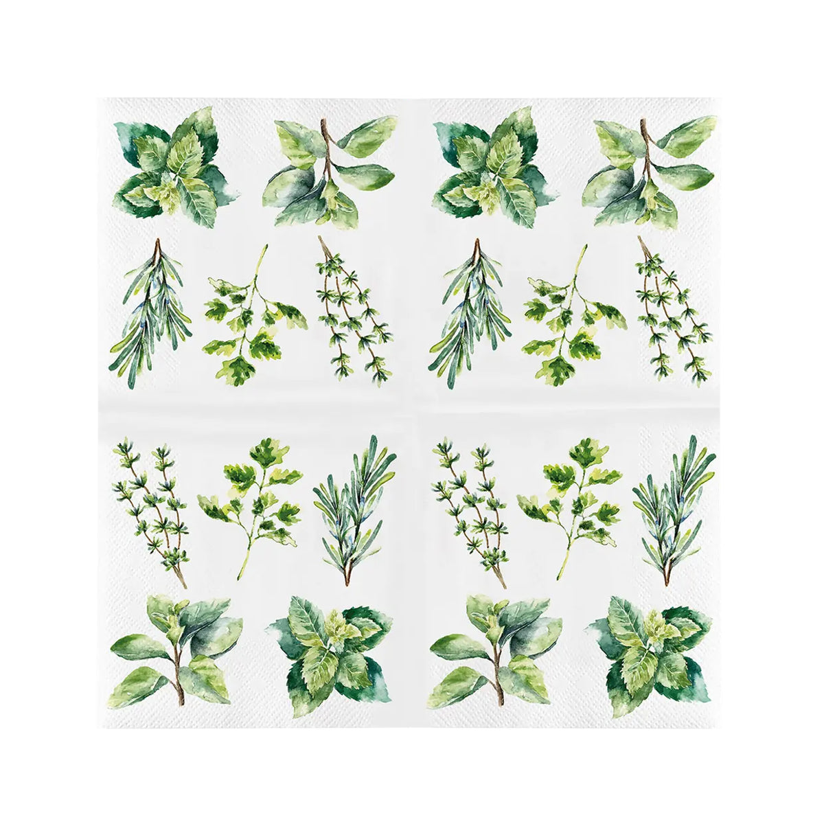 Esschert Design Servietten Kräuter – 33 × 33 cm, 3-lagig