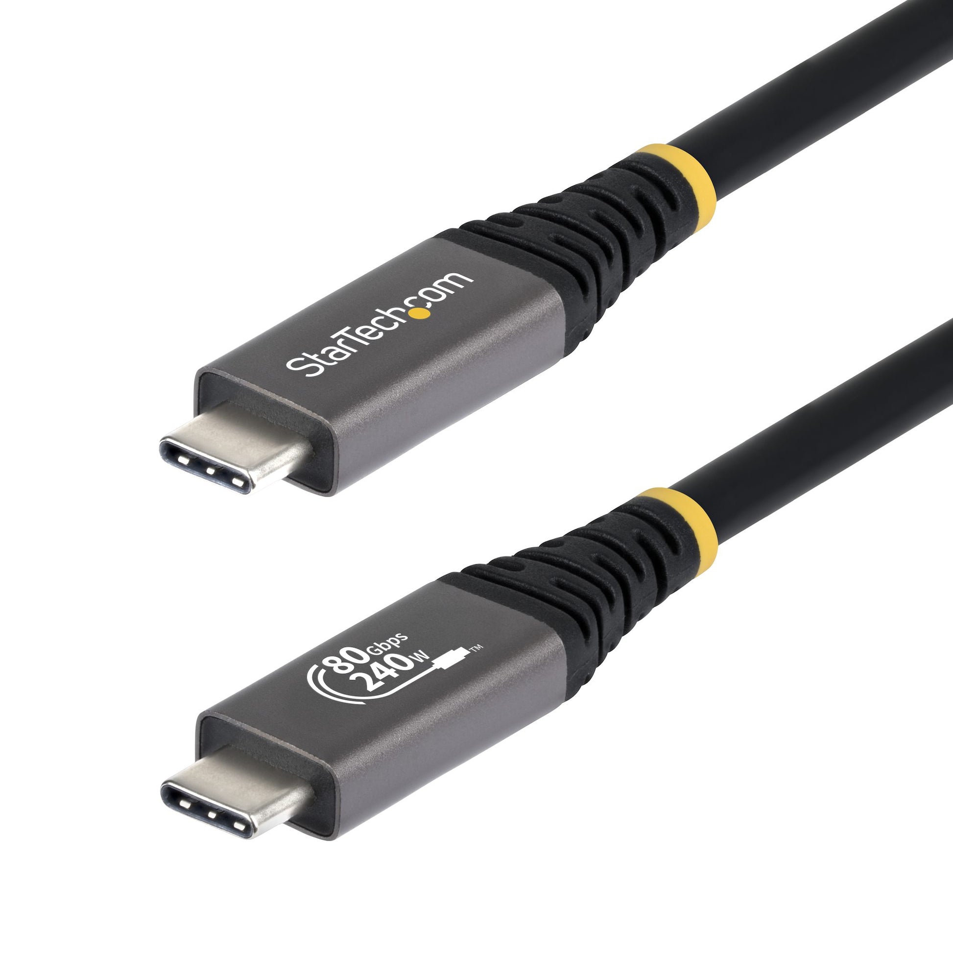 StarTech.com USB-C auf USB-C Kabel – USB4 80 Gbit/s – 1 m – PD 240 W – 8K/120 – USB‑IF zertifiziert
