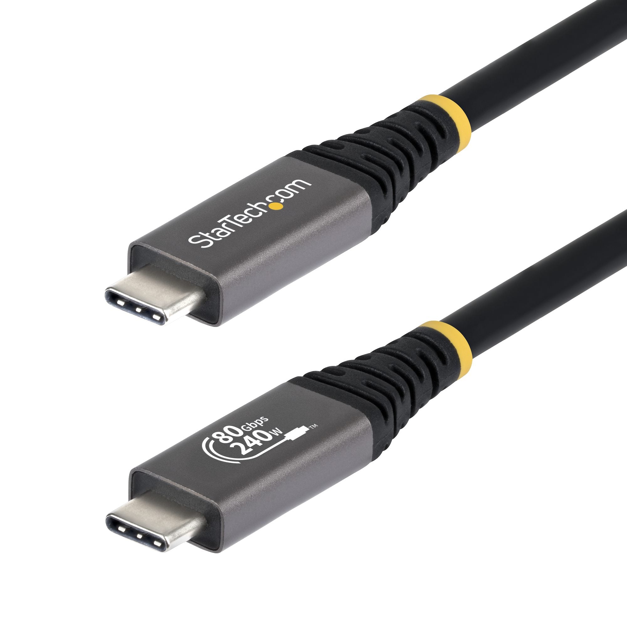StarTech.com USB-C auf USB-C Kabel – USB4 80 Gbit/s – 1 m – PD 240 W – 8K/120 – USB‑IF zertifiziert