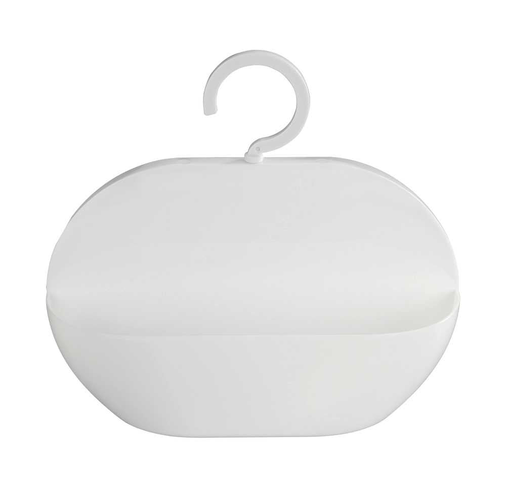 WENKO Seifenhalter (Wand) – Kunststoff (Polyurethan/PVC), 26×9×23 cm, Weiss