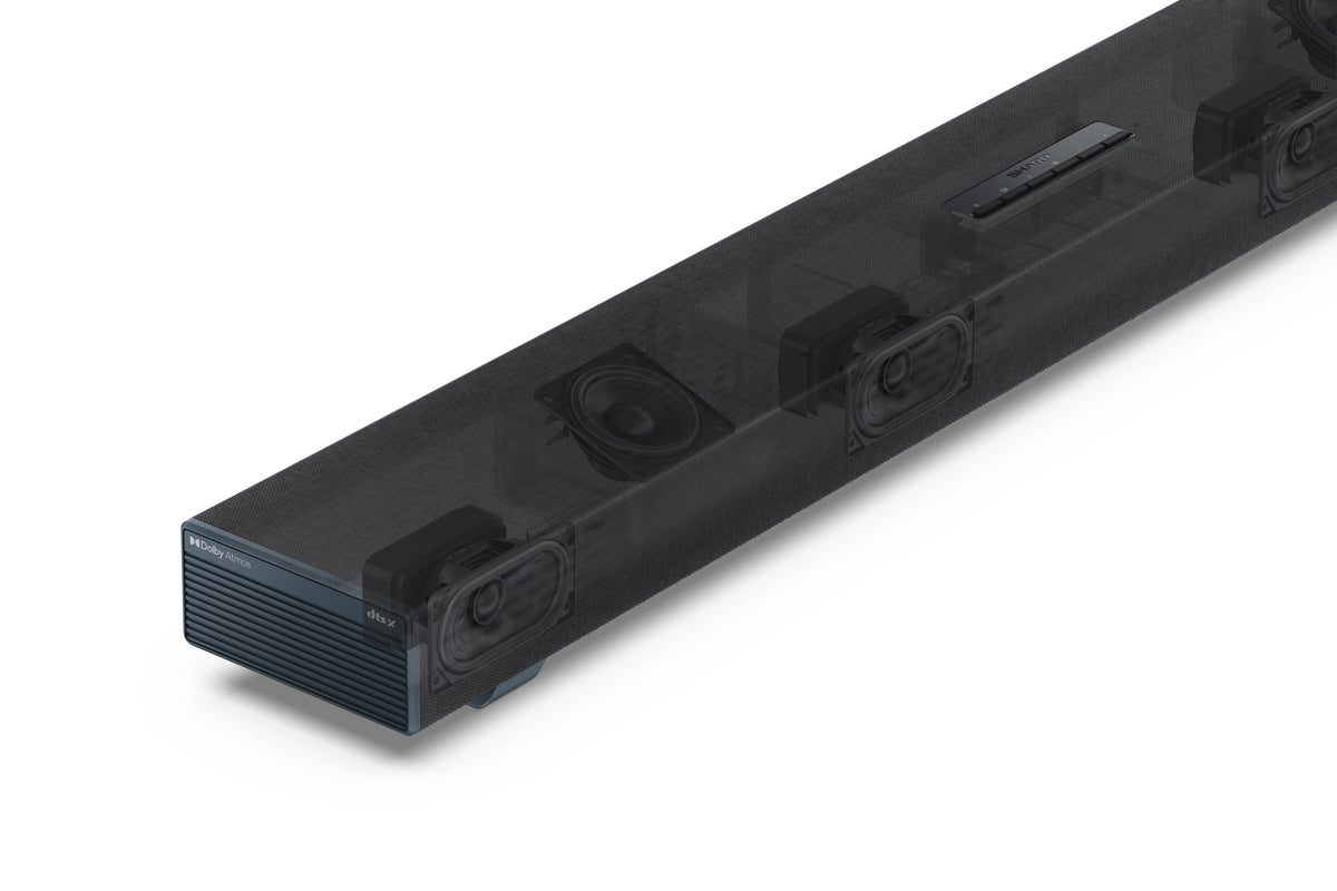 Sharp HT-SBW53121BK – Soundbar – 3.1.2, Dolby Atmos/DTS:X, mit kabellosem Subwoofer, 182 W