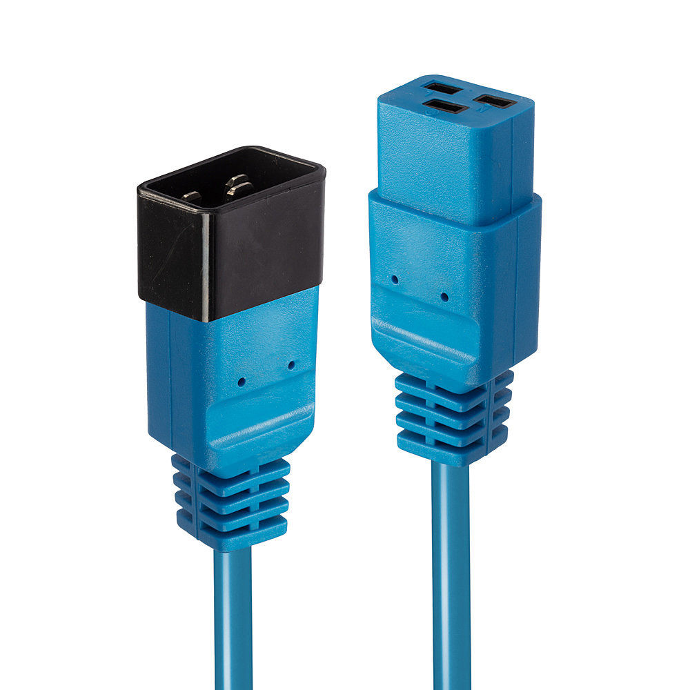 Lindy Netzkabel, IEC C19 auf IEC C20, 1 m, Blau