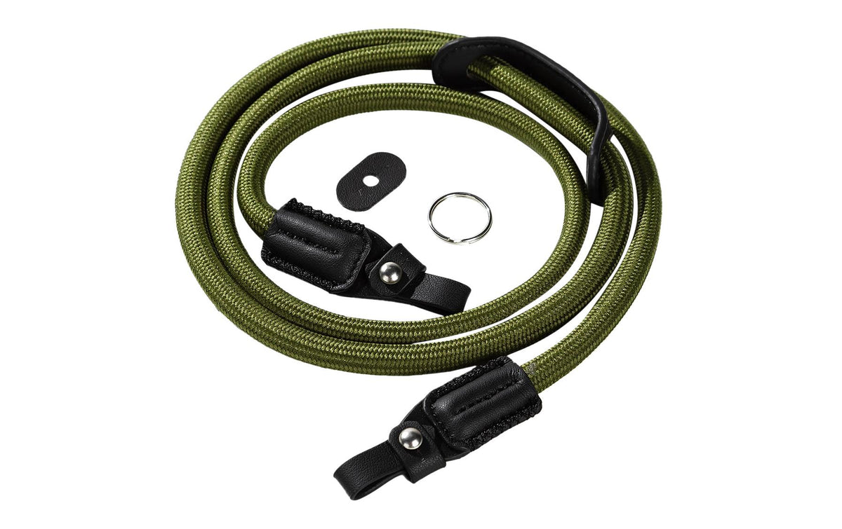 SmallRig 5056 Schultergurt – geflochten, Echtleder/Nylon, 1,1 m, 10 kg – für Digitalkameras – Grün