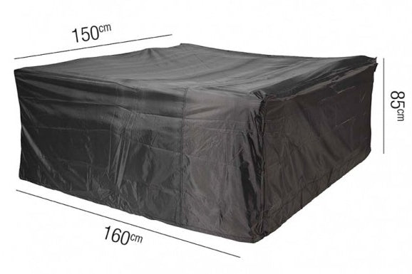 AeroCover Abdeckung für Sitzgruppe – 160 × 150 × 85 cm, schwarz, Ripstop-Polyester, wasserfest